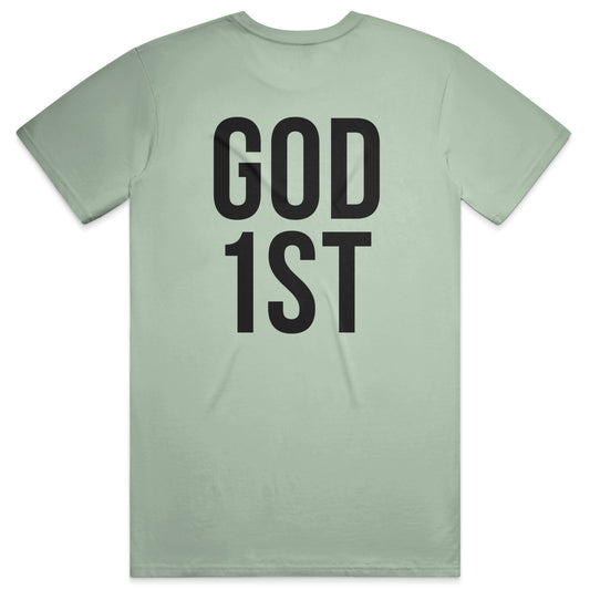 GOD 1ST Soft Tee - Sage