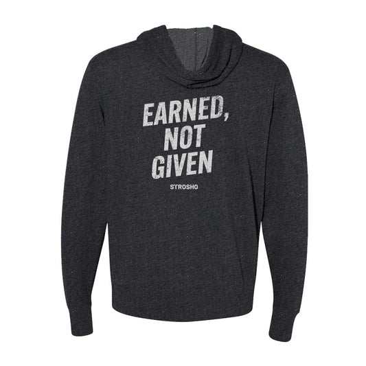 EARNED Zip Hoodie - Charcoal