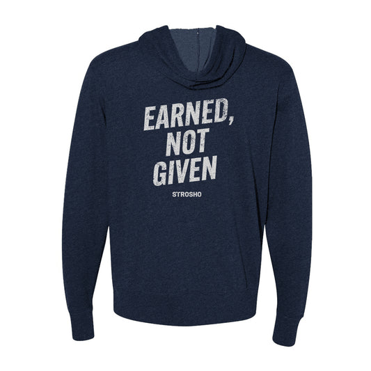 EARNED Zip Hoodie - Navy