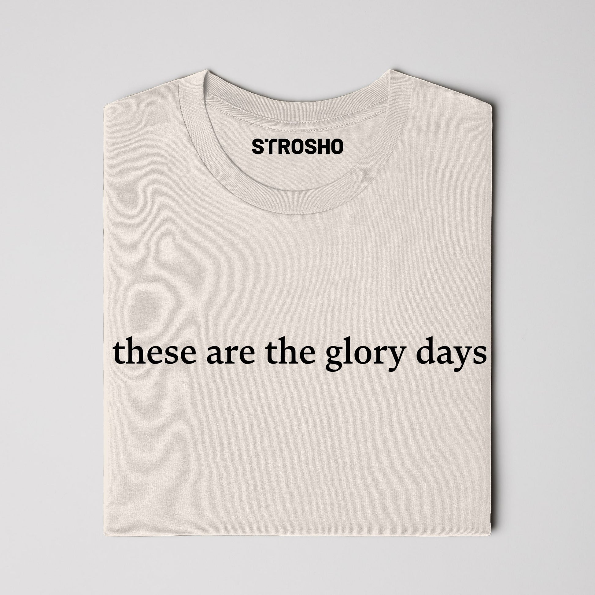 these are the glory days midweight tee - ivory