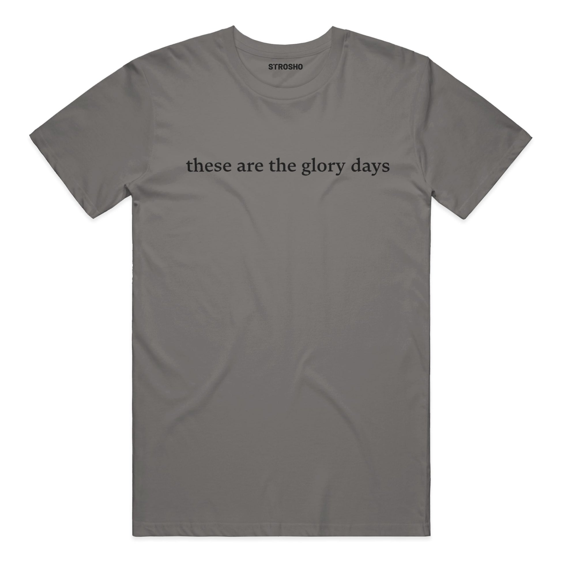 these are the glory days midweight tee - pepper