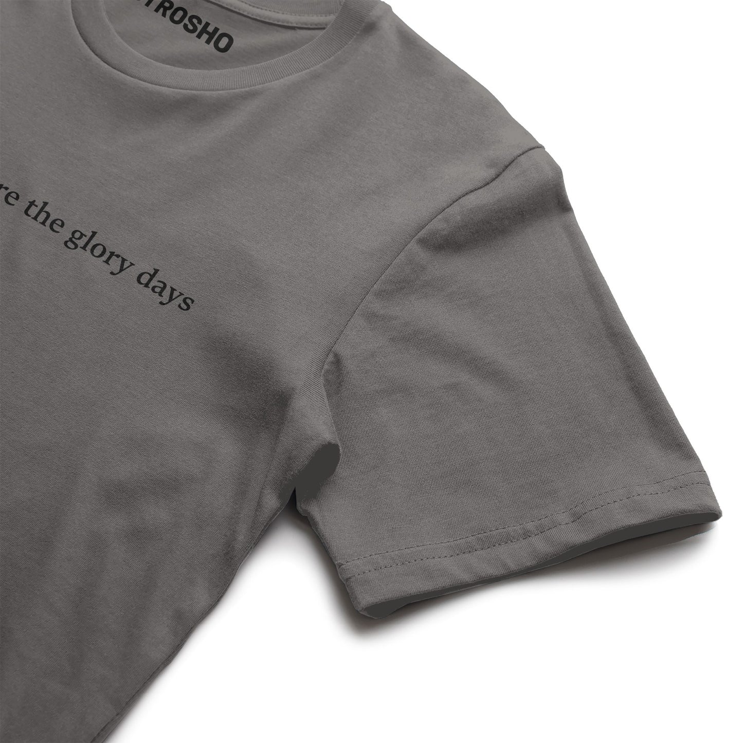 these are the glory days midweight tee - pepper