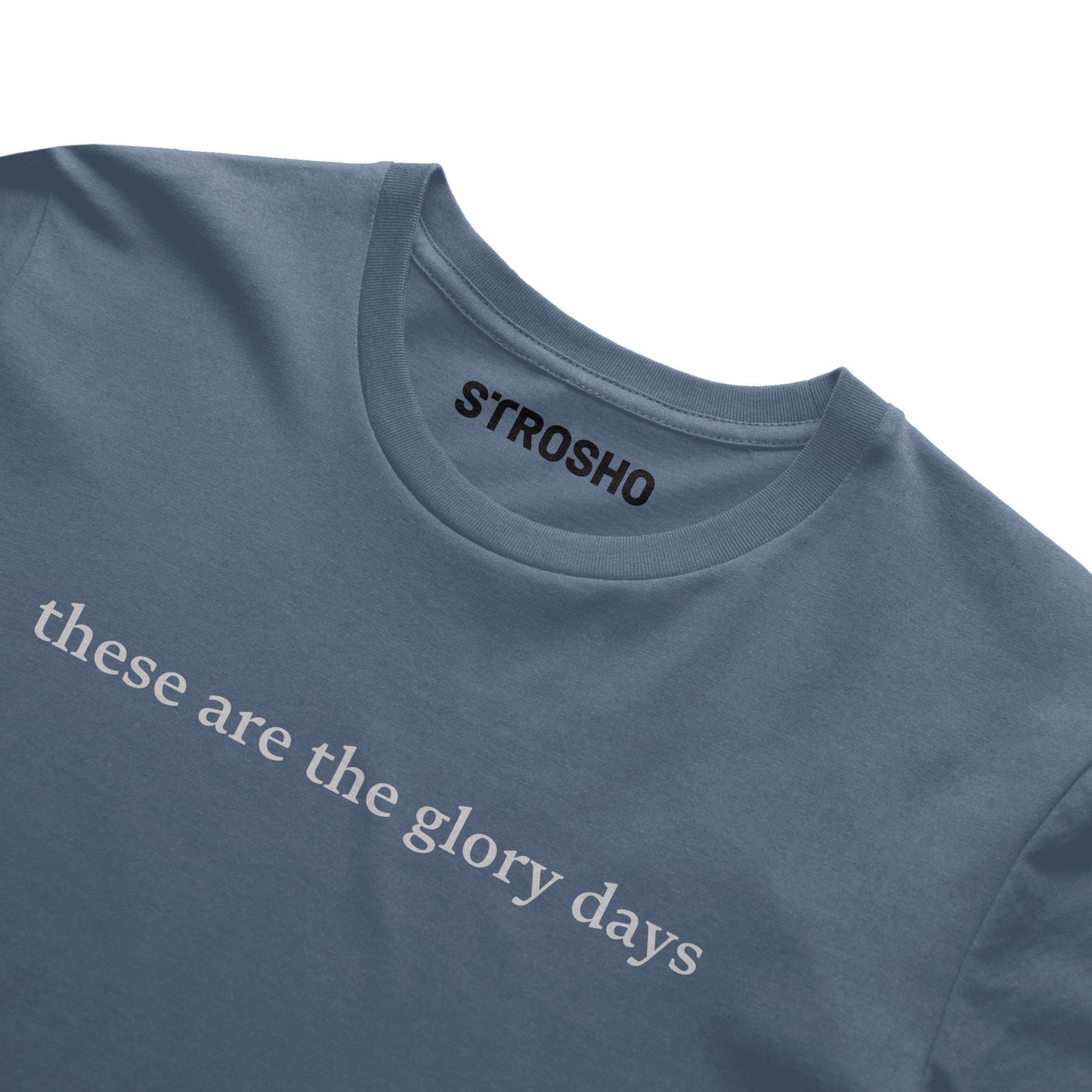 these are the glory days midweight tee - blue jean