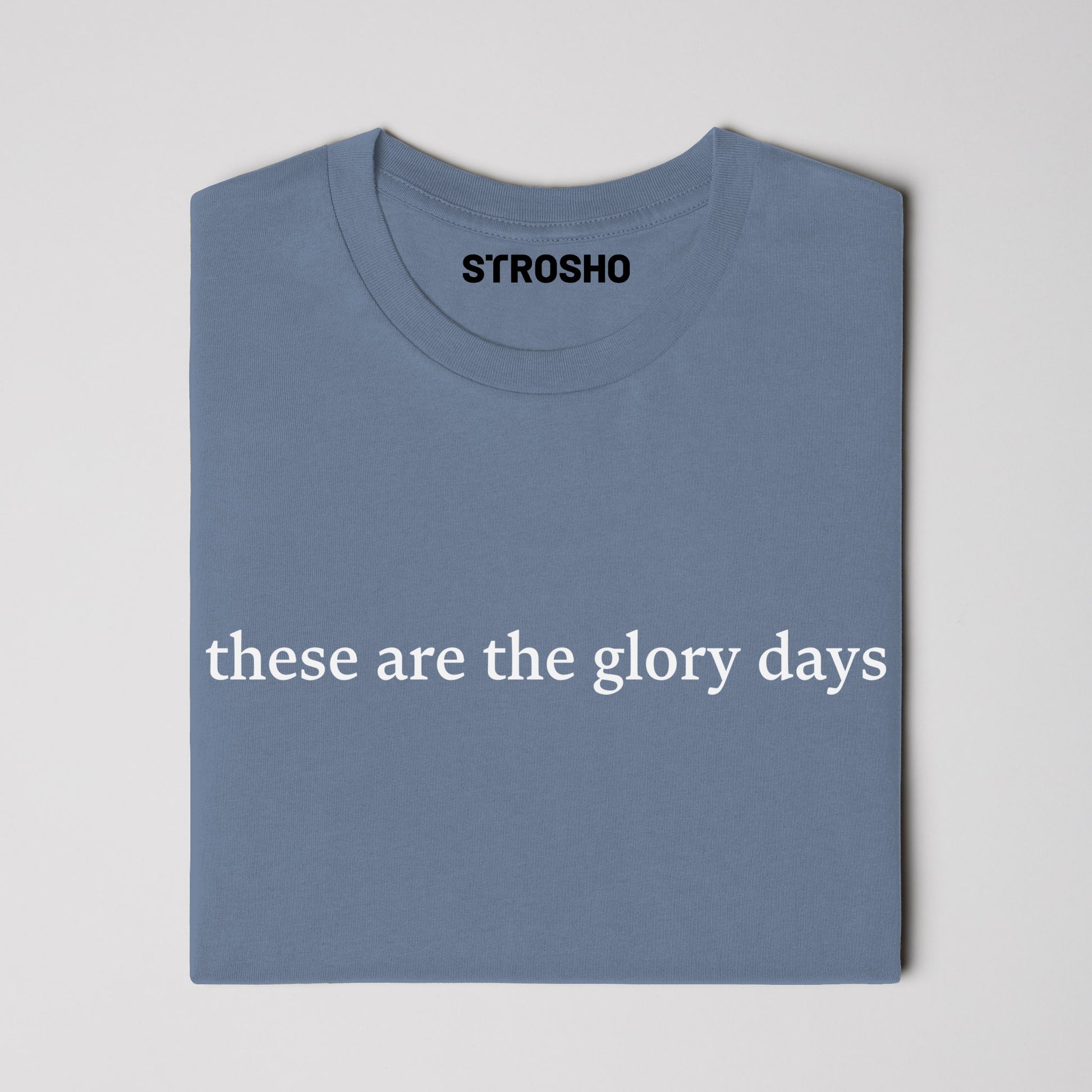 these are the glory days midweight tee - blue jean