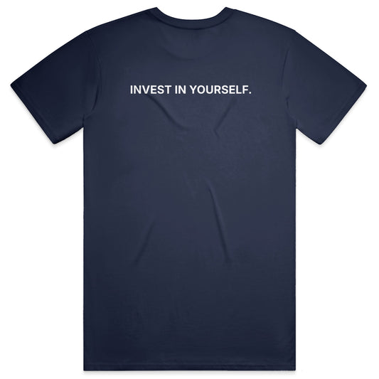 INVEST IN YOURSELF Soft Tee - Navy