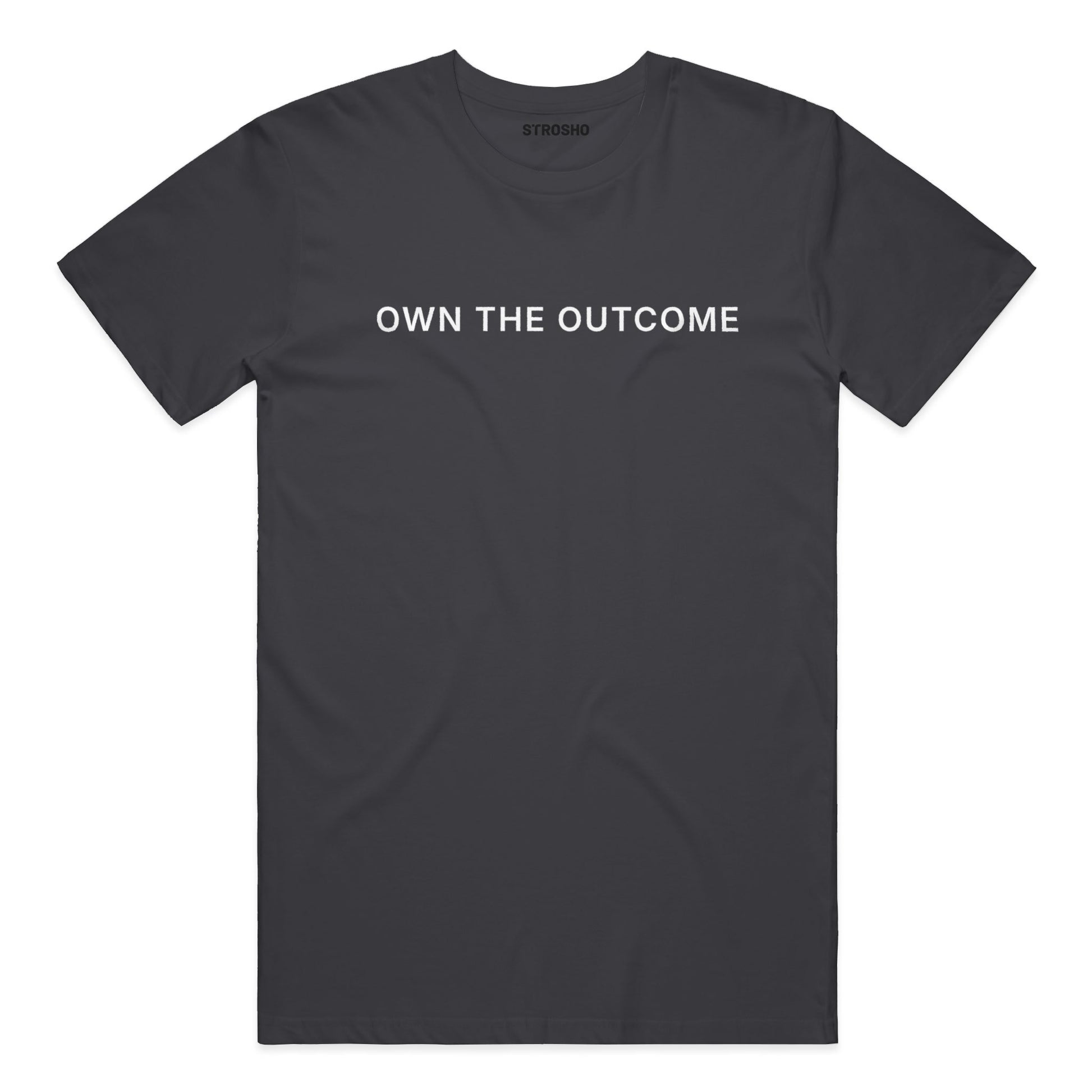 OWN THE OUTCOME Soft Tee - Vintage Black