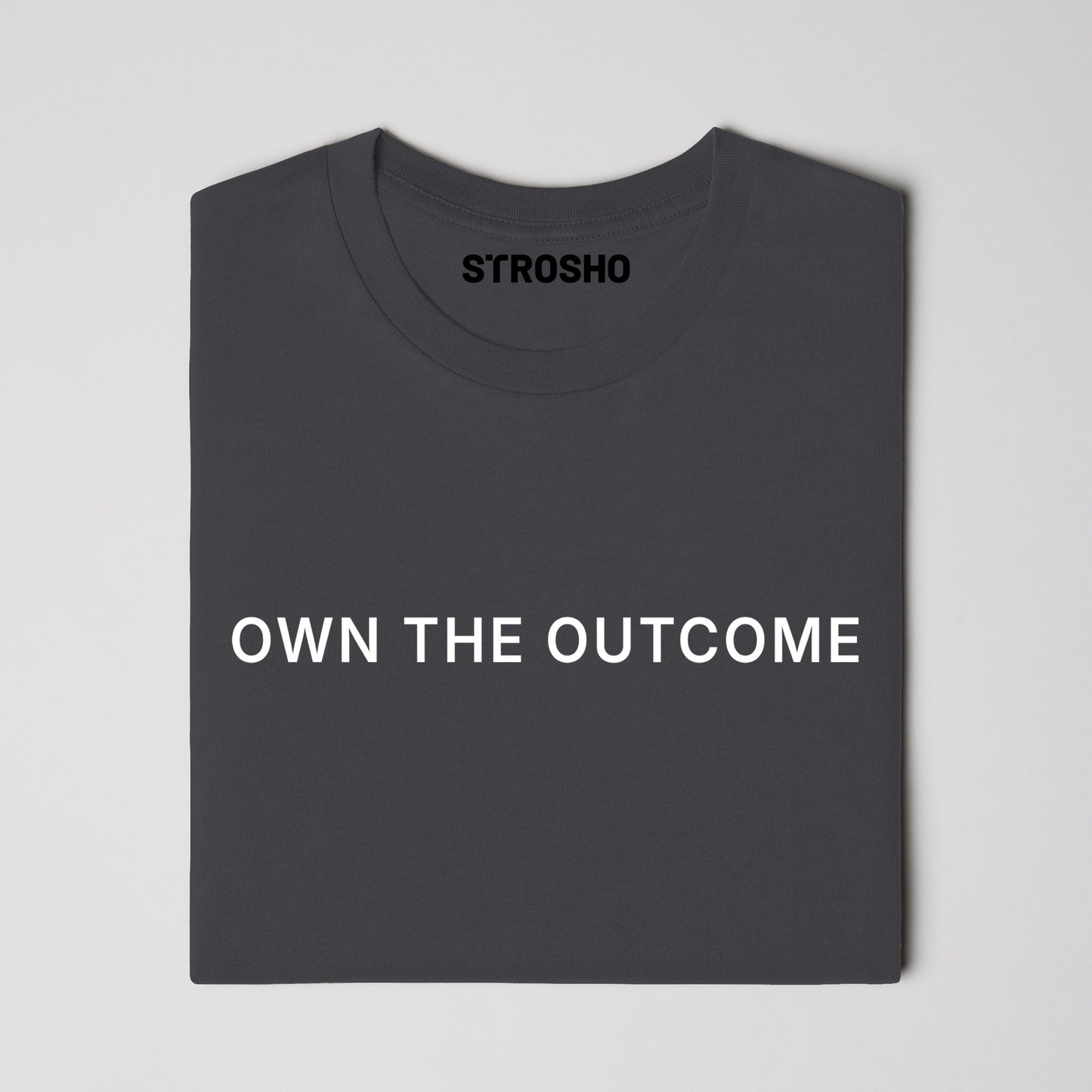 OWN THE OUTCOME Soft Tee - Vintage Black
