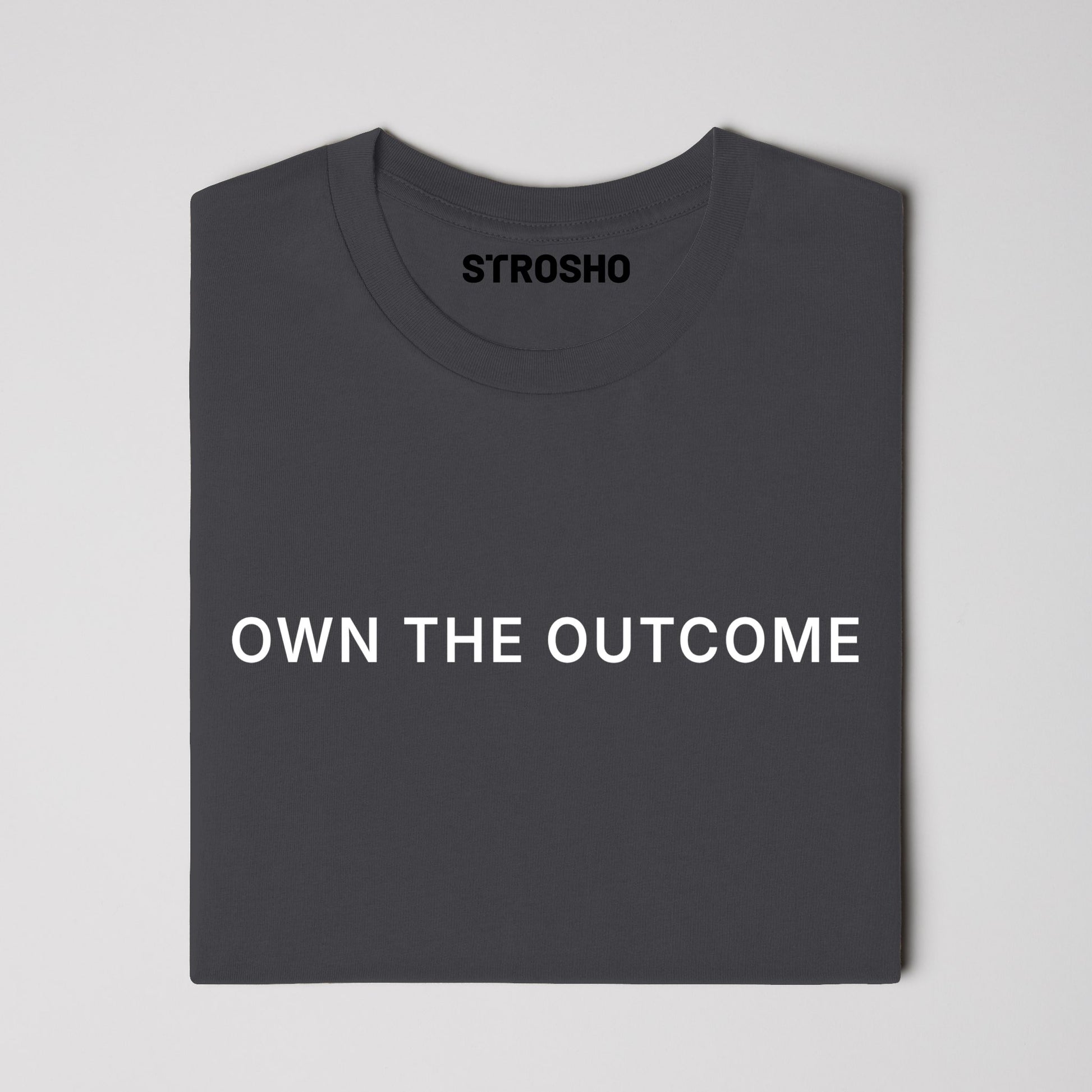 OWN THE OUTCOME Soft Tee - Vintage Black