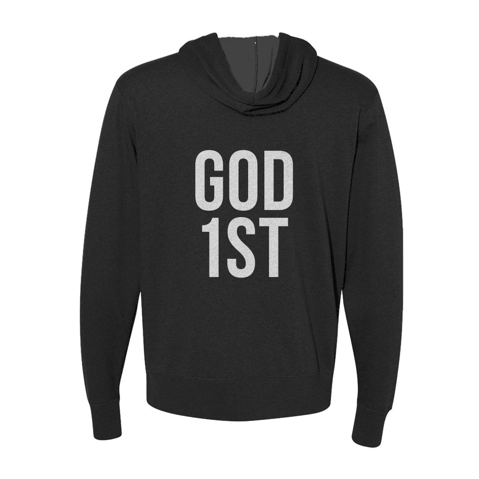 GOD FIRST Zip Hoodie