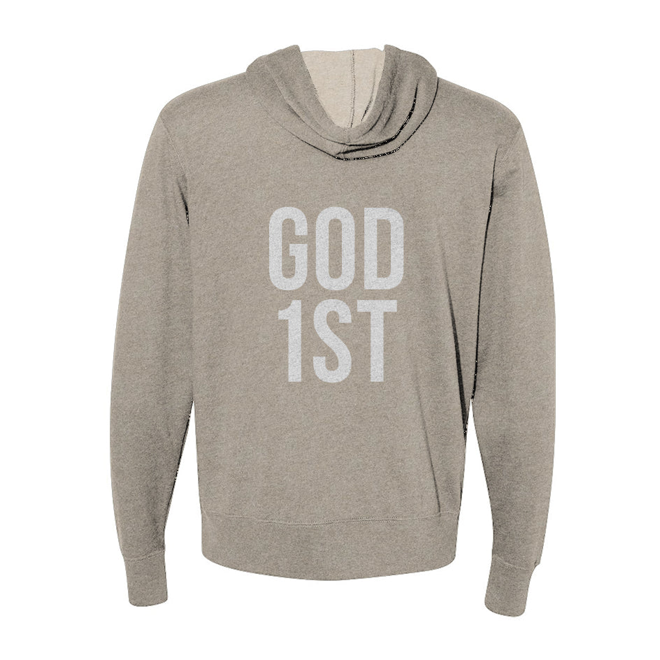 GOD FIRST Zip Hoodie