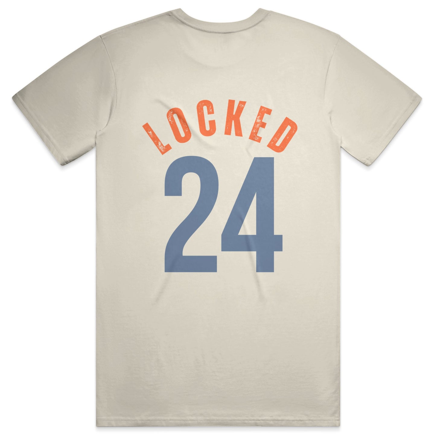 LOCKED 24 HEAVY FADED TEE - Ecru