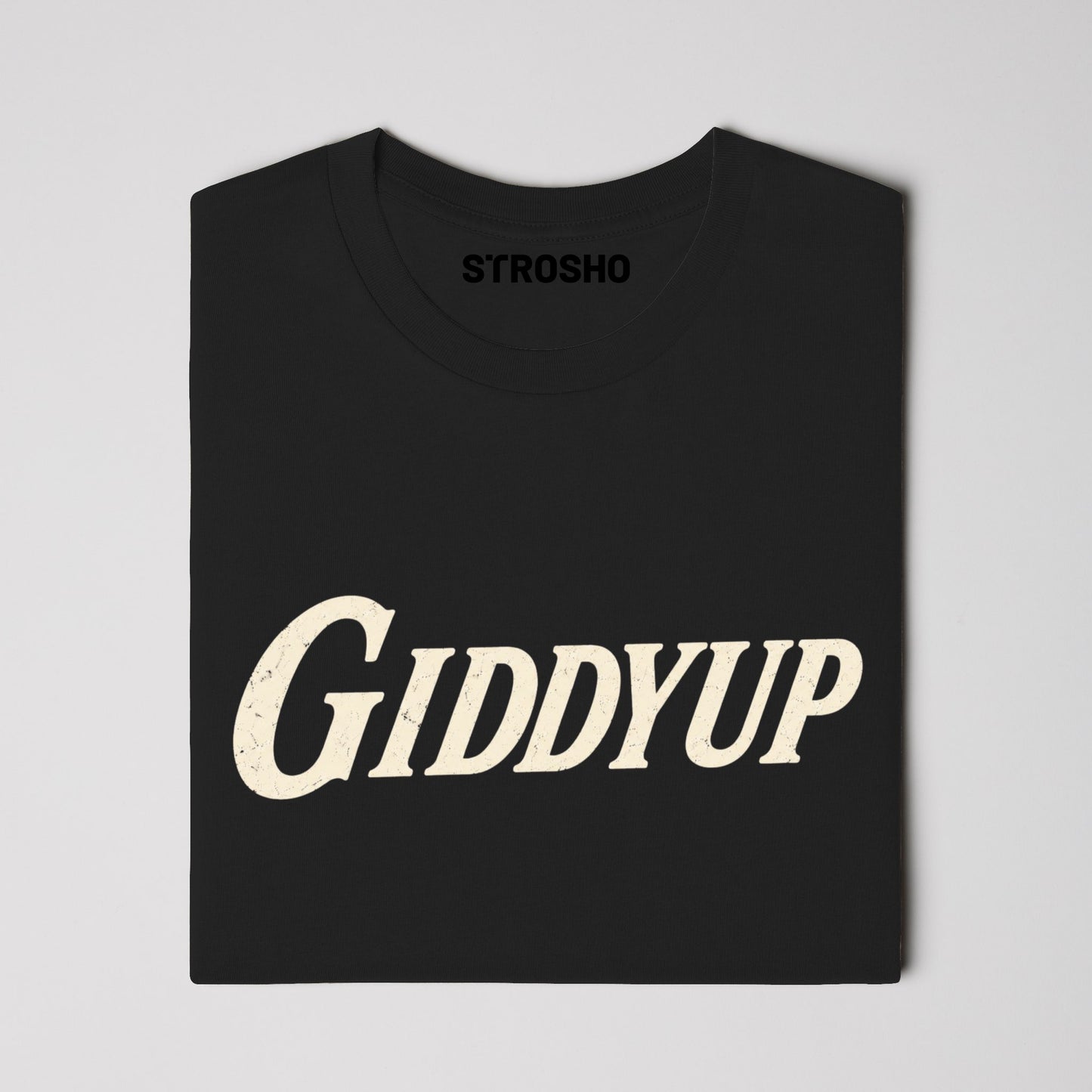 Giddup Cream on Black