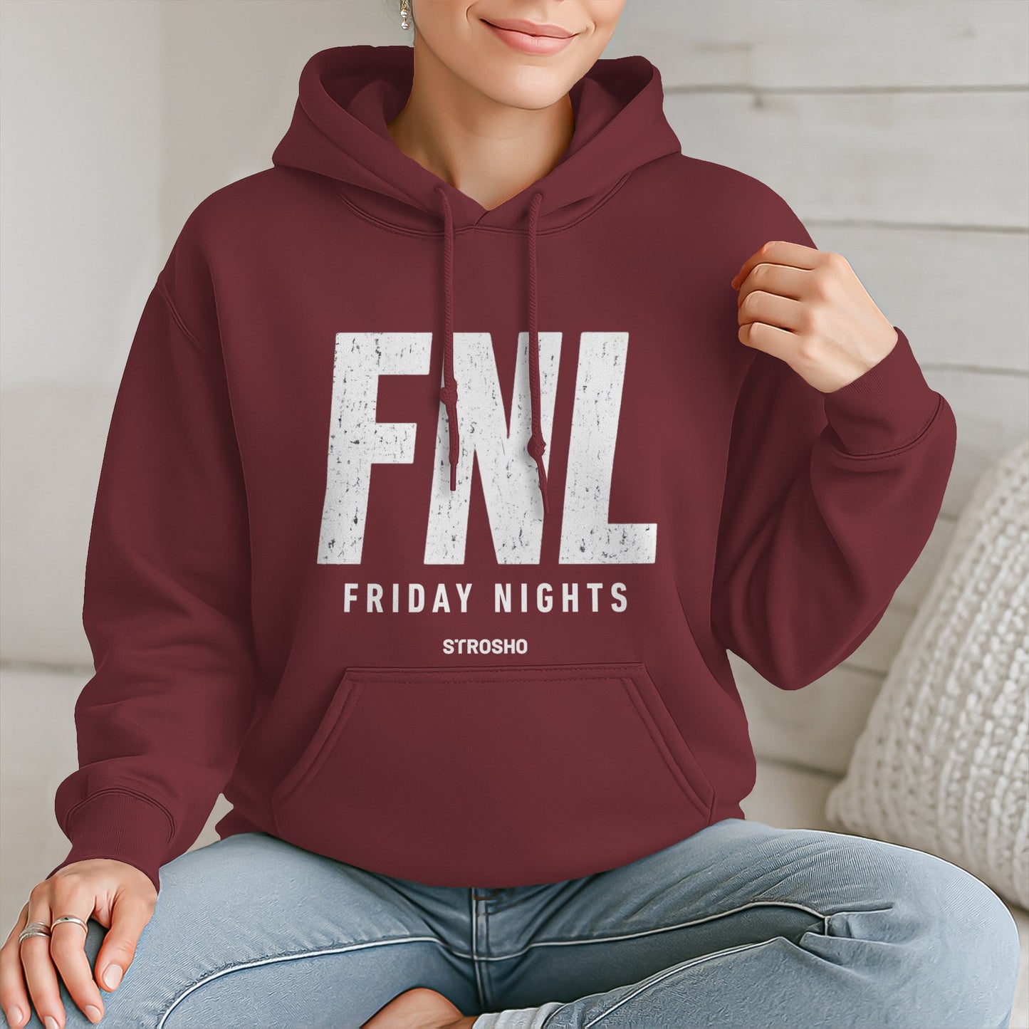 FNL Hoodie Maroon