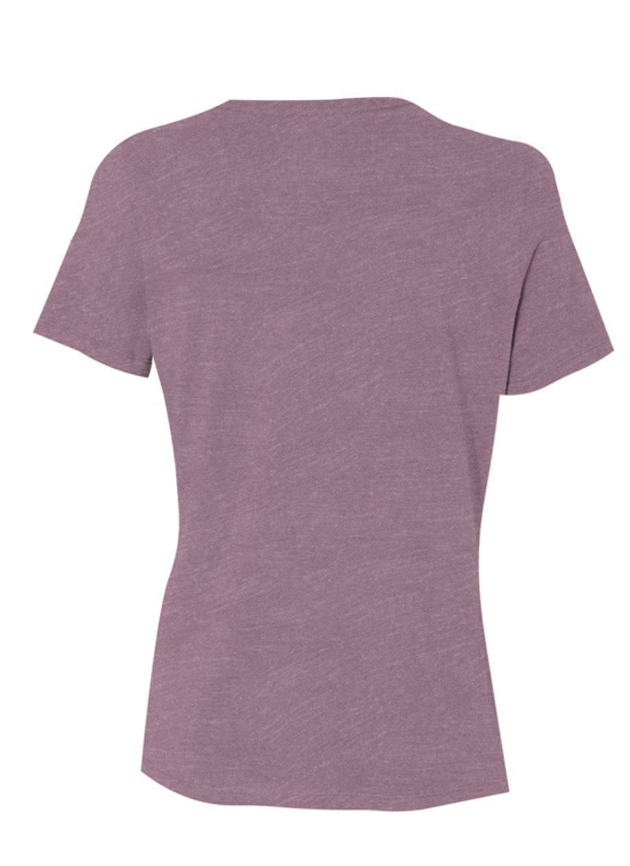 The Hustle Is The Inheritance Women’s Fitted Tee (Heather Mauve)
