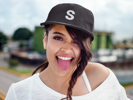 “Original” Cap – Distressed S (Adams Black)
